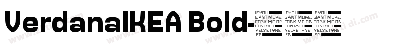 VerdanaIKEA Bold字体转换